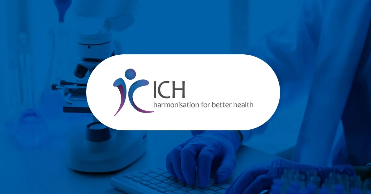 Cover image with ICH logo symbolizing the importance of E6(R3) GCP guideline updates for clinical trial conduct.
